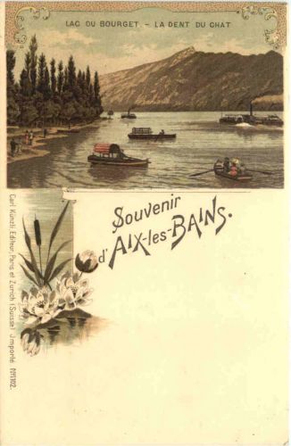 Souvenir d Aix les Bains - Litho - Verlag Carl Künzli