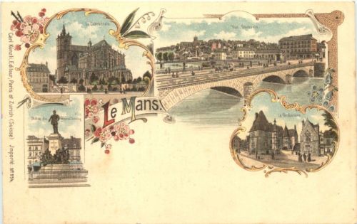 Le Mans - Litho - Verlag Carl Künzli