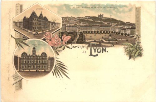 Souvenir de Lyon - Litho