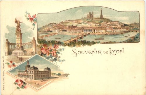 Souvenir de Lyon - Litho