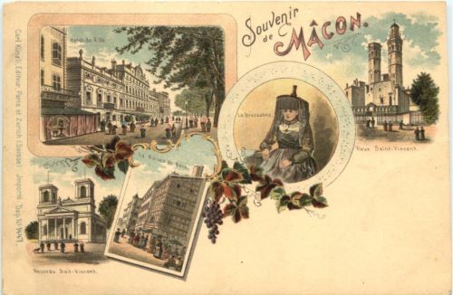 Souvenir de Macon - Litho - Verlag Carl Künzli