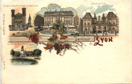 Souvenir de Lyon - Litho