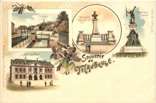 Souvenir de Maubeuge - Litho