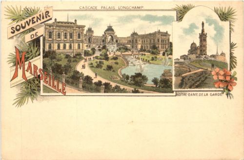 Souvenir de Marseille - Litho