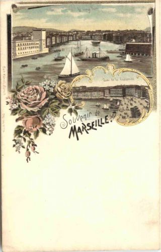 Souvenir de Marseille - Litho - Verlag Carl Künzli