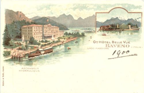 Grand Hotel Belle Vue Baveno- Litho