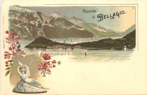 Ricordo di Bellagio - Litho - Verlag Carl Künzli