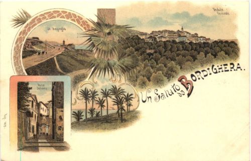 Un Saluto da Bordighera - Litho