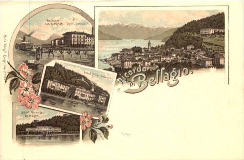 Ricordo di Bellagio - Litho - Verlag Carl Künzli