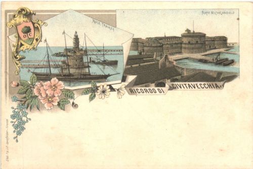 Ricordo di Civitavecchia - Litho