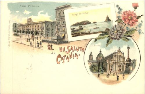 Un Saluto da Catania - Litho