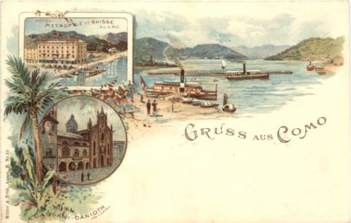 Gruss aus Como - Litho