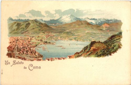 Un Saluto da Como - Litho