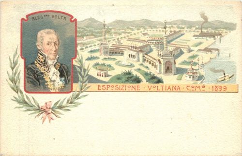 Como - Espositione Voltiana 1899 - Litho
