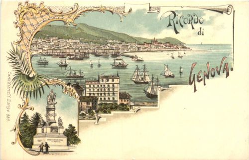 Ricordo di Genova - Litho - Verlag Carl Künzli