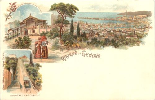 Ricordo di Genova - Litho - Verlag Carl Künzli