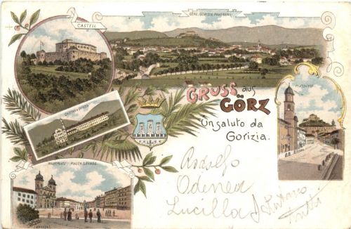 Gruss aus Görz Gorizia - Litho