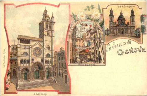 Un Saluto da Genova - Litho