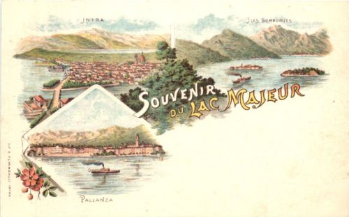 Souvenir du Lac Majeur - Intra Verbania - Litho