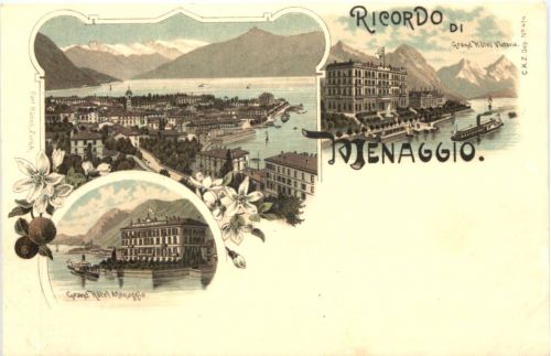 Ricordo di Menaggio - Litho - Verlag Carl Künzli