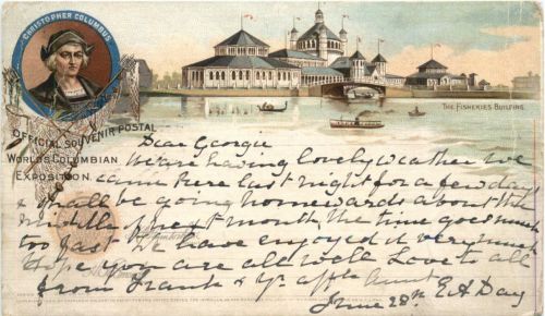 Chicago - Worlds Columbian Exposition - Litho