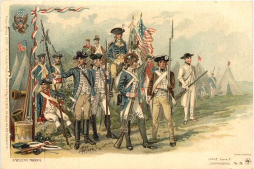 USA - American Troops - signiert R. Knötel