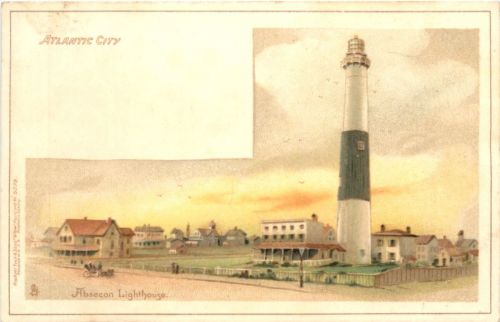 Atlantic City - Lighthouse - Litho