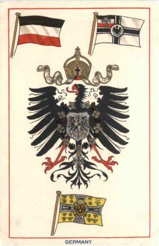 Deutschland Wappen - Litho