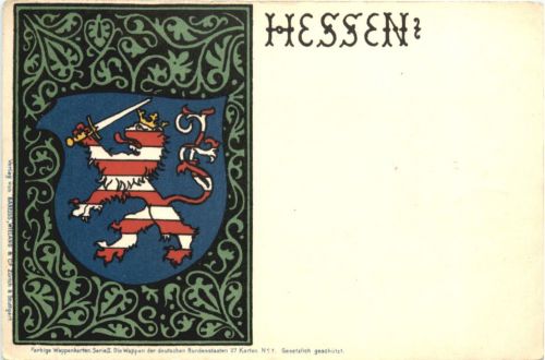 Hessen Wappen - Litho