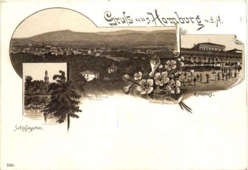 Gruss aus Homburg von der Höhe - Litho
