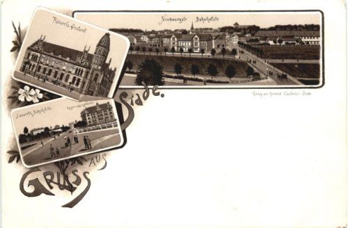 Gruss aus Stade - Litho