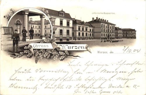 Gruss aus Wurzen - Litho