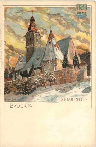 Bruck a. M. - St. Ruprecht - Künstler T. Martini - Litho