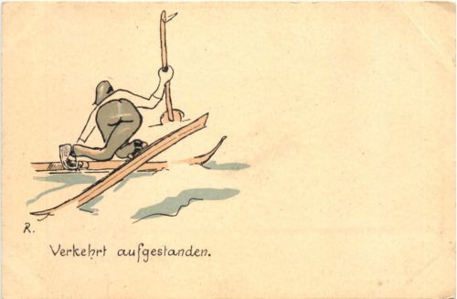 Ski - Verkehrt aufgestanden