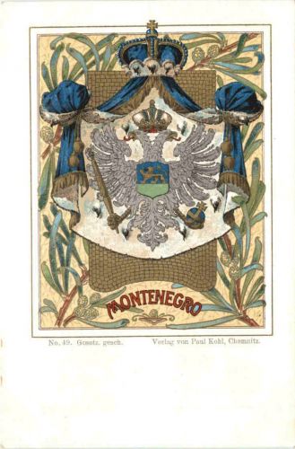 Montevideo - Wappen - Litho