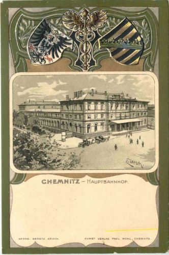 Chemnitz - Hauptbahnhof - Litho