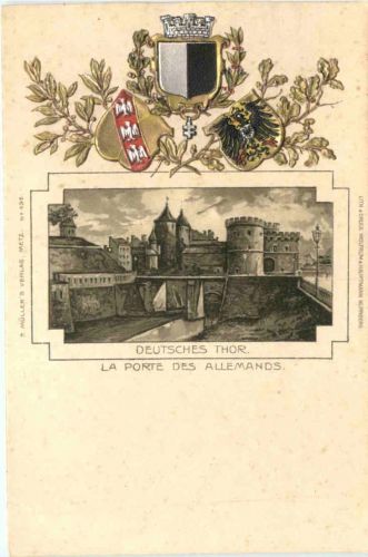 Metz - Deutsches Thor - Litho