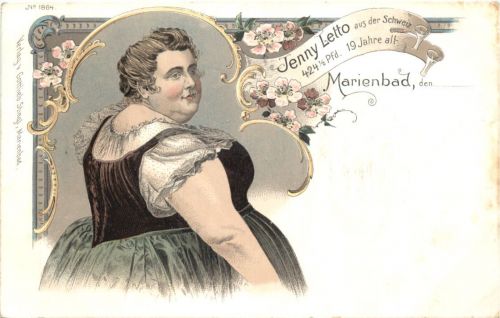 Marienbad - Jenny Letto aus der Schweiz - Litho - Zirkus