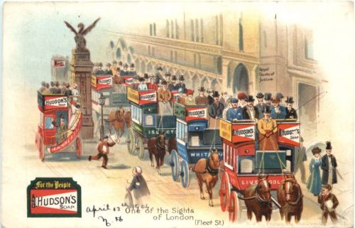 London - Werbung Hudsons Soap
