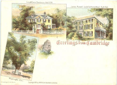 Greetings fom Cambridge USA - Litho