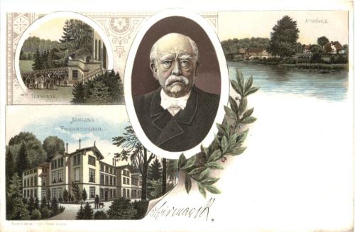 Aumühle Schloss Friedrichsruh - Bismarck - Litho