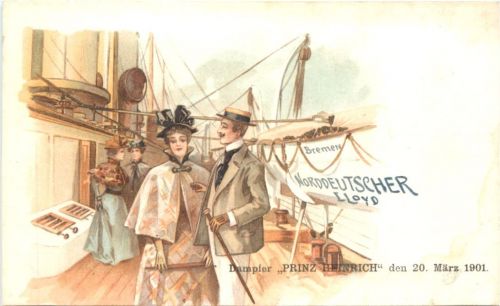 Bremen - Norddeutscher Lloyd - Dampfer Prinz Heinrich