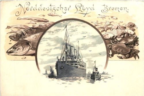 Norddeutscher Lloyd Bemen - Litho