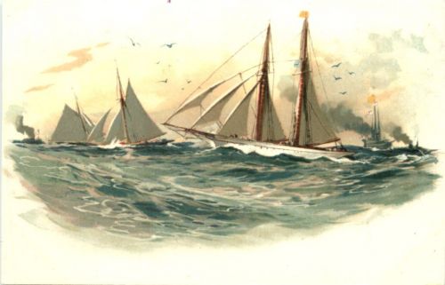 Segelschiff - Litho