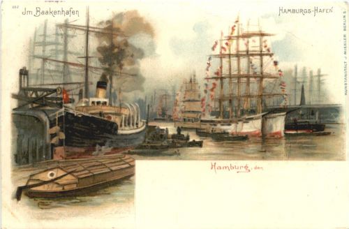 Hamburg - Baakenhafen - Litho