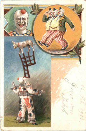 Zirkus - Clown - Litho