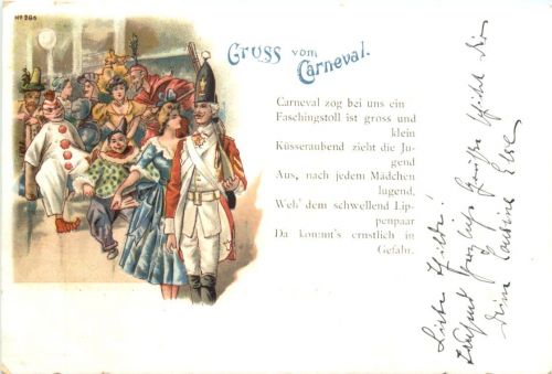 Gruss vom Carneval - Litho