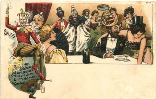 Gruss vom Carneval - Litho
