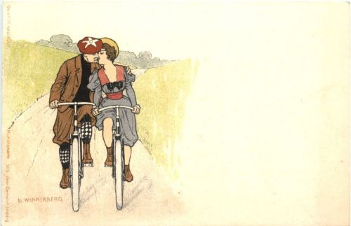 Fahrrad - Künstler B. Wenneberg - Litho