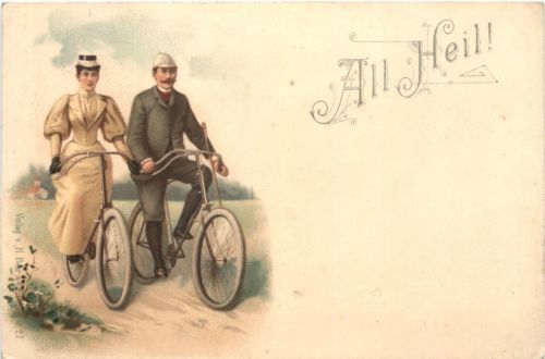 Fahrrad - All Heil - Litho